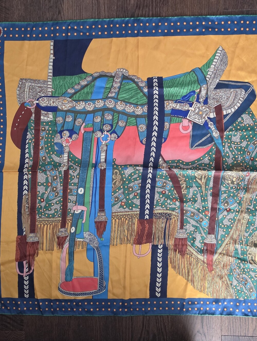 Decorative Art Scarf 100% Silk